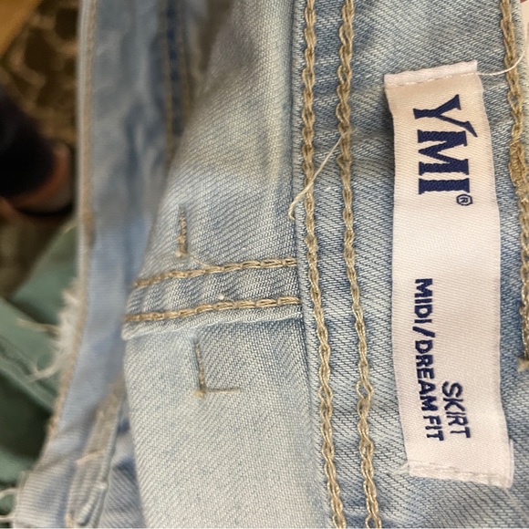 NWT YMI dream denim mini skirt. Light wash color. - Picture 11 of 11